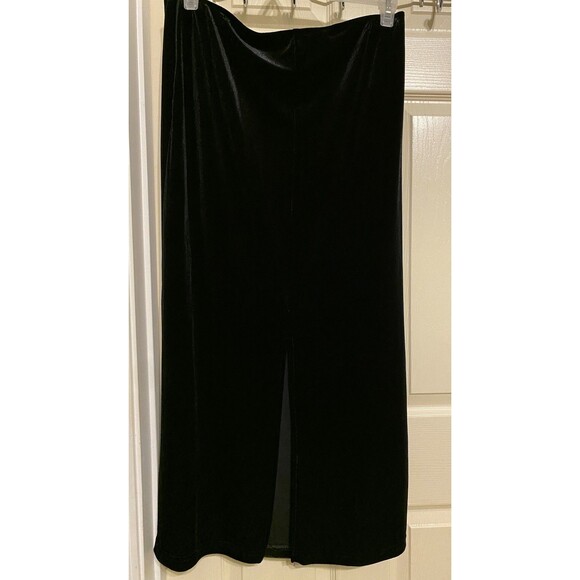 Vintage RAG USA Y2K Velvet Maxi Skirt Womens L Fairy Whimsigoth Grunge Goth Long - Picture 7 of 13